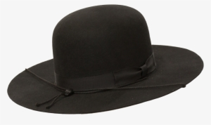 Undertaker Wide Brim Open Crown Hat By Capas - Open Crown Flat Brim Hat #1730049