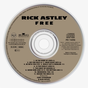 Rick Astley Free Cd Disc Image - Cd #1730089