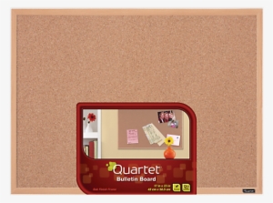Quartet Cork Bulletin Board, 11 X 17, Oak Finish Frame #1730302
