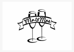 Mr & Mrs Champagne Flutes Bookami® Silhouette Book - Posterazzi Wine 2 C Poster Print By Lauren Gibbons #1730470