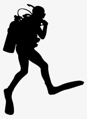 Diver Clipart Silhouette - Scuba Diver Silhouette #1730578
