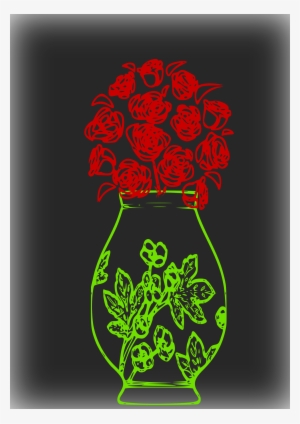 This Free Icons Png Design Of Glowing Flower Vase #1730617