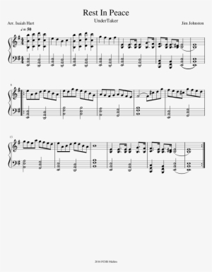 Rest In Peace Sheet Music Composed By Jim Johnston - Flamingo Kero Kero Bonito Trumpet Sheet Music #1730661