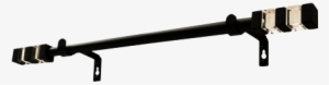 Image For Black Steel Adjustable Curtain Pole - Rifle #1730938