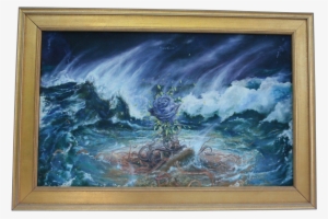 1980s Nyc Gallery Provenance Oil Painting By Alice - Picture Frame #1731437