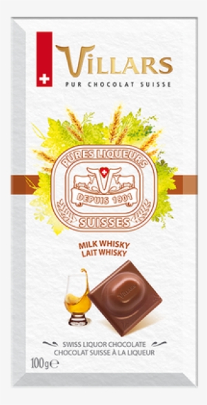 Villars Swiss Milk Chocolate Bar Filled With Whiskey #1732515