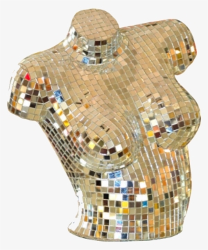 Gold Disco Sculpture Polyvore Moodboard Filler - Sculpture #1733617