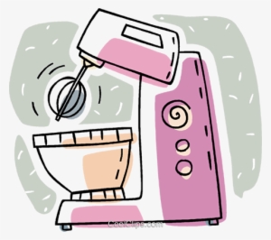 Electric Mixer Royalty Free Vector Clip Art Illustration - Mixer Clipart #1733636