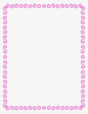 Border Pink Page Frames Spiral Border S Spiral Edge - Red Cross Border #1733682