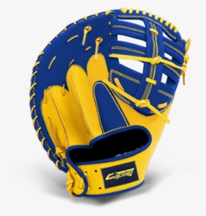Blue And Yellow Baseball Glove #1733729