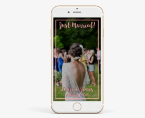 Just Married Blush Pink With Border #1734200