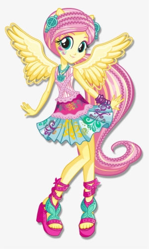 Fluttershy Rainbow Rocks Character Bio Art 2 - Mlp Eg Fluttershy Rainbow Rocks #1734834