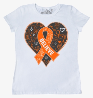 Leukemia Believe Ribbon Heart Women's T-shirt #1734903