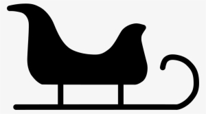 Santa's Sleigh Outline #1734983