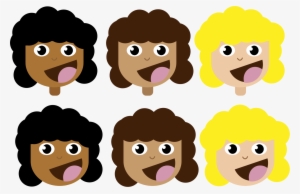 This Free Icons Png Design Of Girls With Curly Hair #1734987