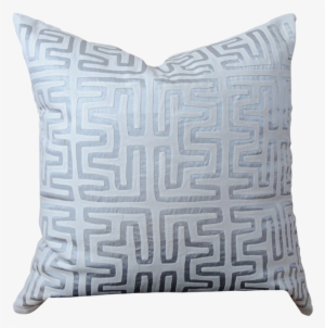 Azulina Home Metallic Silver Mola Pillow - Cushion #1735141
