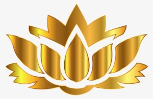 Flower Floral Lotus Plant Colorful Prismat - Gold Lotus Flower Logo #1735588
