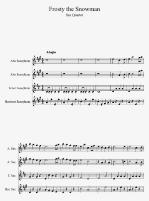 Frosty The Snowman Sheet Music 1 Of 3 Pages - Spider Man 2 Pizza Theme Sheet Music #1736657