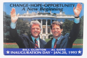 Clinton Gore Inauguration Day Political Button Museum - Clinton On His Inauguration Day #1736847