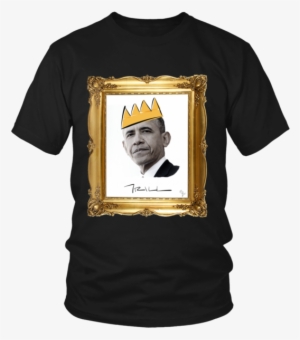 Barack Obama With Crown Unisex T-shirt - Art Of Checkmate By Georges Renaud #1737492