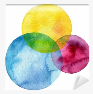 Abstract Watercolor Circle Painted Background Wall - Watercolor Circle No Background #1737915