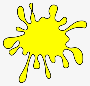 Clipart Freeuse Download Splatter - Yellow Clipart #1738737