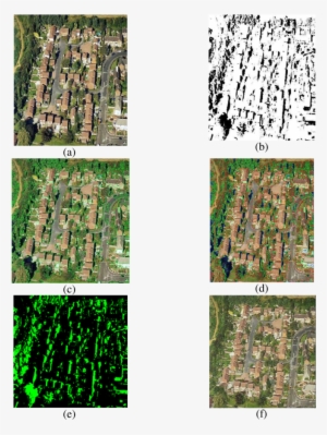 A) Original Image With Shadow, (b) Shadow Segmented - My House #1738738