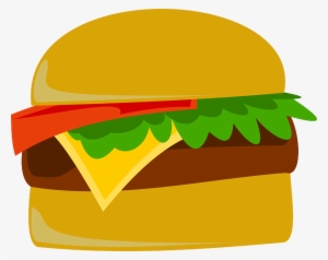 Hamburger Clipart Pop Art - Burger Logo Transparent Background #1739076