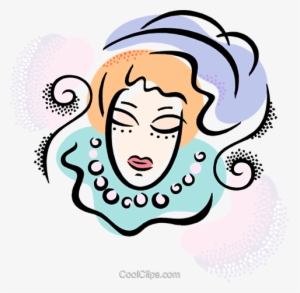 Clown Face Royalty Free Vector Clip Art Illustration #1739338
