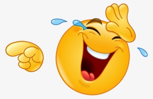 Smiley Lol Emoticon Laughter Clip Art - Laughing Pointing Emoji #1739661