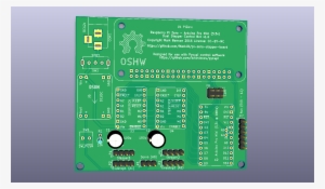 Pi Zero Stepper Board Front - Electronic Component #1741110