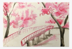 Bridge Among Cherry Blossoms, Chinese-style Landscape - Paisajes De China Flores #1741437