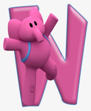 Abecedario De Elly, Amiga De Pocoyó - Letra Decorativa Eli Pocoyo #1742395