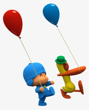 Pocoyo Y Pato Con Globos #1742468