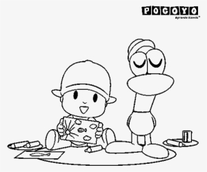 Dibujos Para Colorear Pocoyo Y Pato #1742609