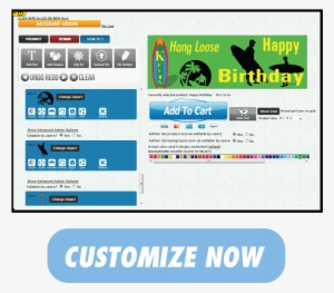 Hang Loose Happy Birthday Banner - Gift Card #1742767