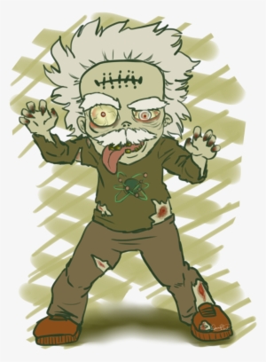 Zombie Albert Einstein By Danraybeast On Deviantart - Einstein Chibi #1742862