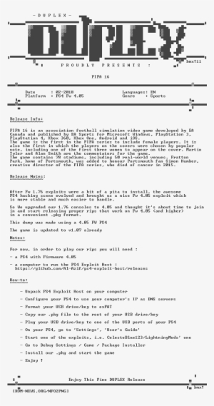 Fifa - 16 - Ps4-duplex - - Playstation 4 #1742908