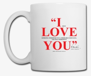 Albert Einstein I Love You Quote Mug - Good Morning Asshole #1743297
