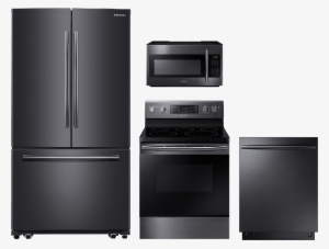 Samsung 4 Piece Kitchen Package Black Stainless Steel #1743746