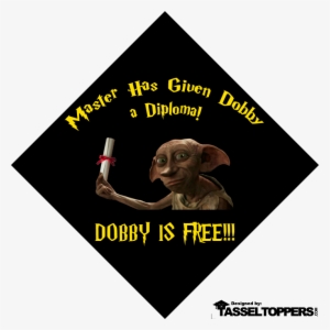 Dobby Is Free Grad Cap Tassel Topper Tassel Toppers - Dobby Is Free - Harry Potter Grad Cap Tassel Topper #1743930