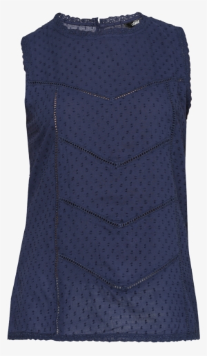 Abof Women Navy Blue Regular Fit Dobby Top - Grey #1744454