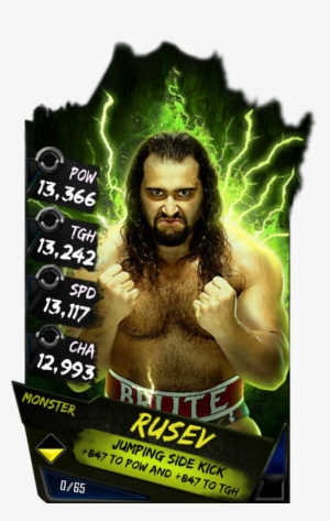 Rusev S4 17 Monster - Wwe Supercard Monster Cards #1744560