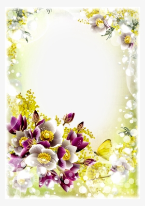 Flower Frame Png - Flower Frames For Photoshop #1744684