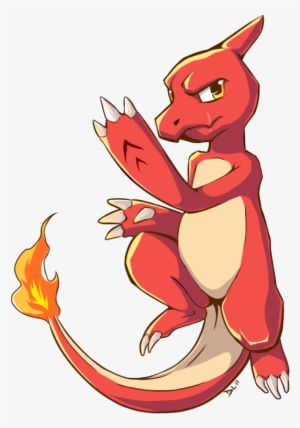 Png Black And White By Qaoss On Deviantart - Charmileon Pokemon No Background #1744898