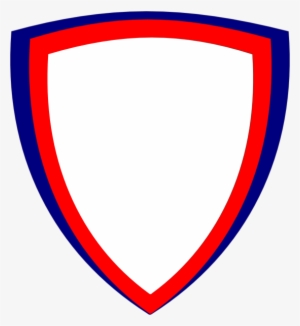 Shield, Wht W Red Border Svg Clip Arts 552 X 600 Px #1745242