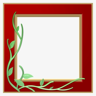 Red Border Frame Png Transparent - Red Frame Border Design #1745336