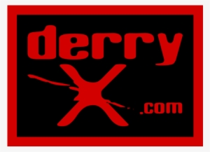 Derryx Logo Red Border Red Text Black Fill - Red #1745338