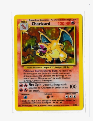 Charizard Is A Stage 2 Fire-type Pokemon Who Evolves - Original Pokemon Card Series #1745517
