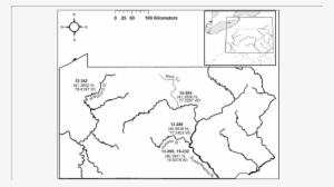 Geographic Origin Of The Five Largemouth Bass Virus - Map #1745837